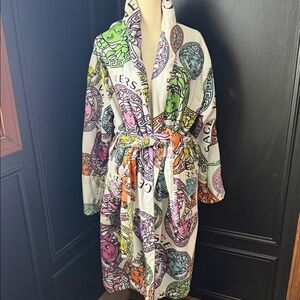 Versace Vibrant Multicolor Women's Robe